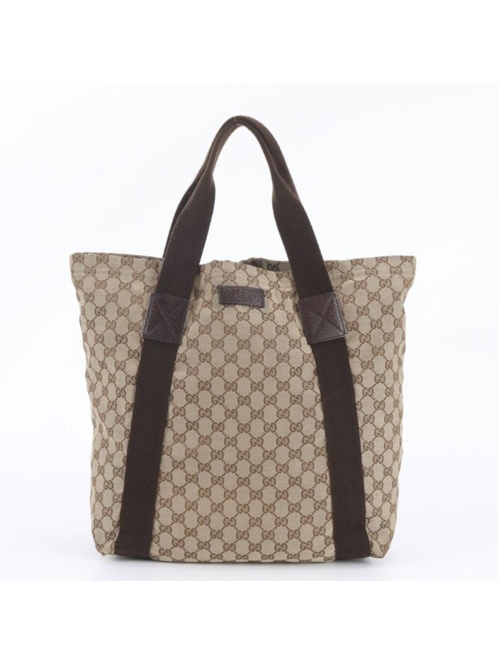 Gucci GG Canvas Leather Tote Shoulder Business Document